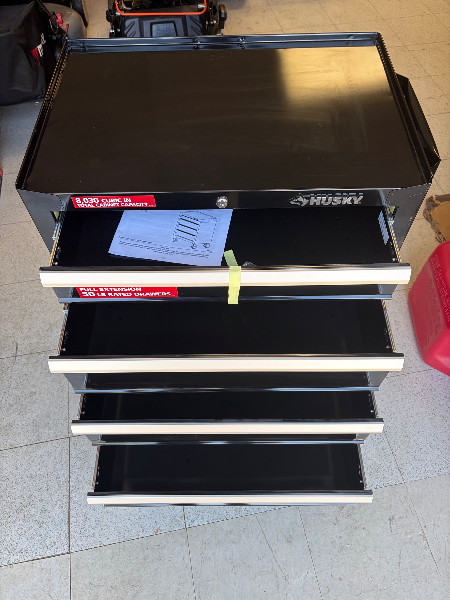 Husky 26.5x18” 4-Drawer Rolling Tool Cabinet