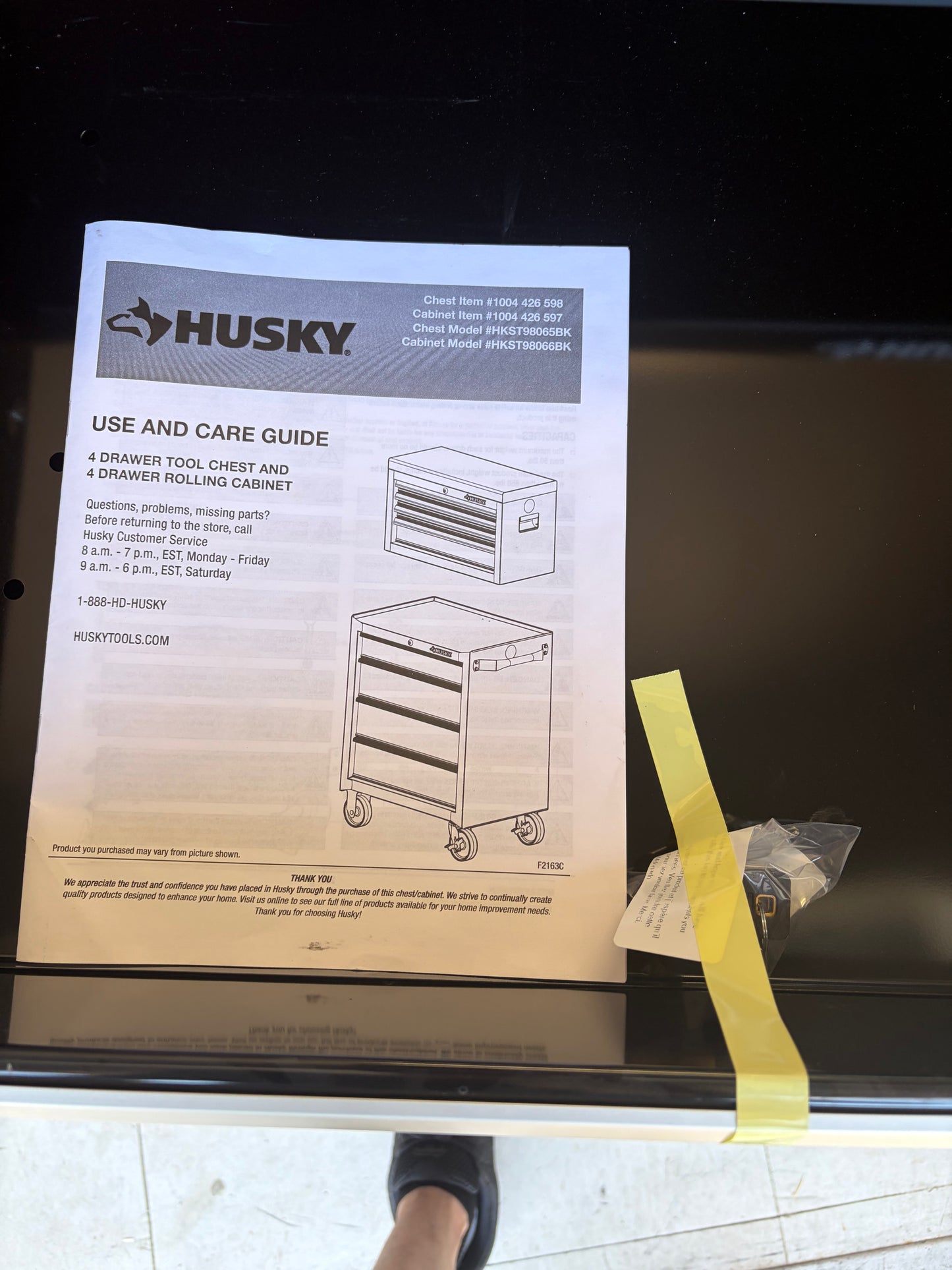 Husky 26.5x18” 4-Drawer Rolling Tool Cabinet