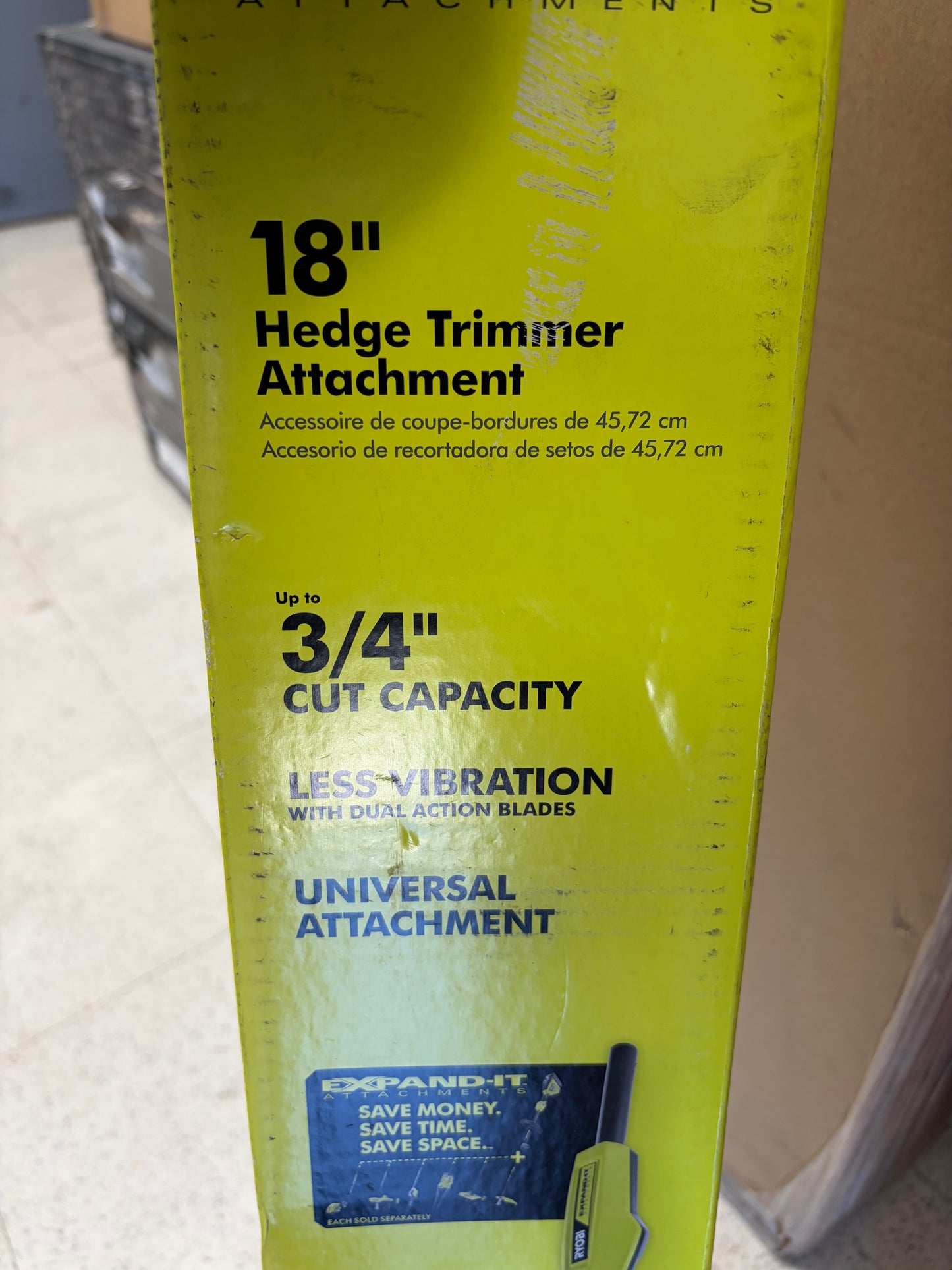 Ryobi Expand-It 18” Universal Hedge Trimmer Attachment