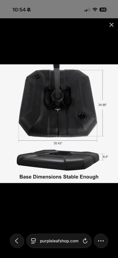 Purple Leaf Off-Set/Cantilever Patio Umbrella Base