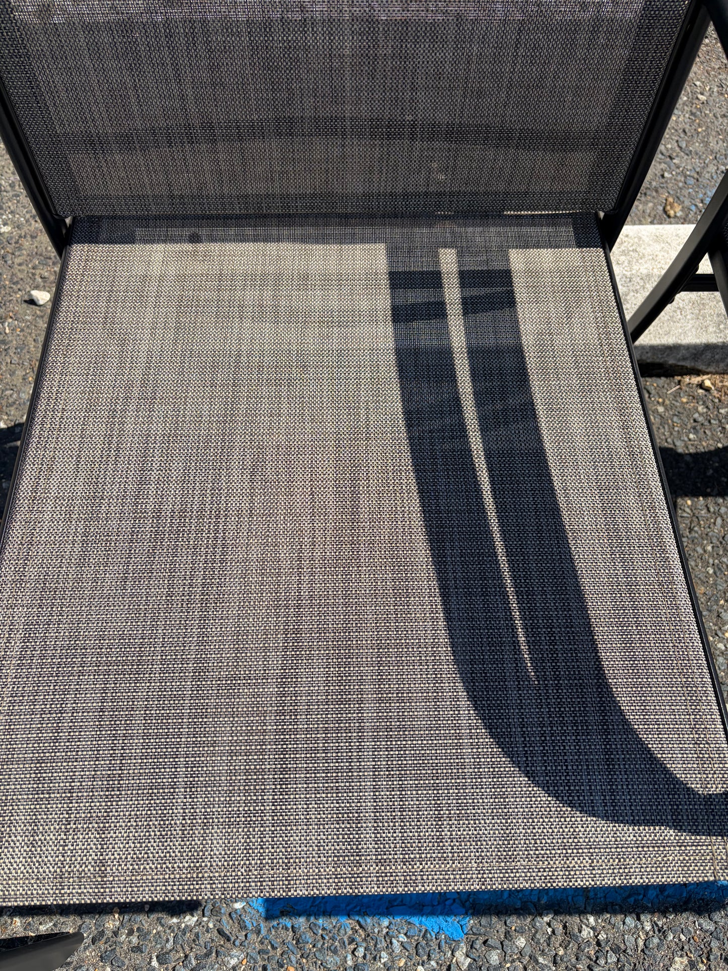 Phi Villa 6pc Black Metal Outdoor Patio Dining Chair Set