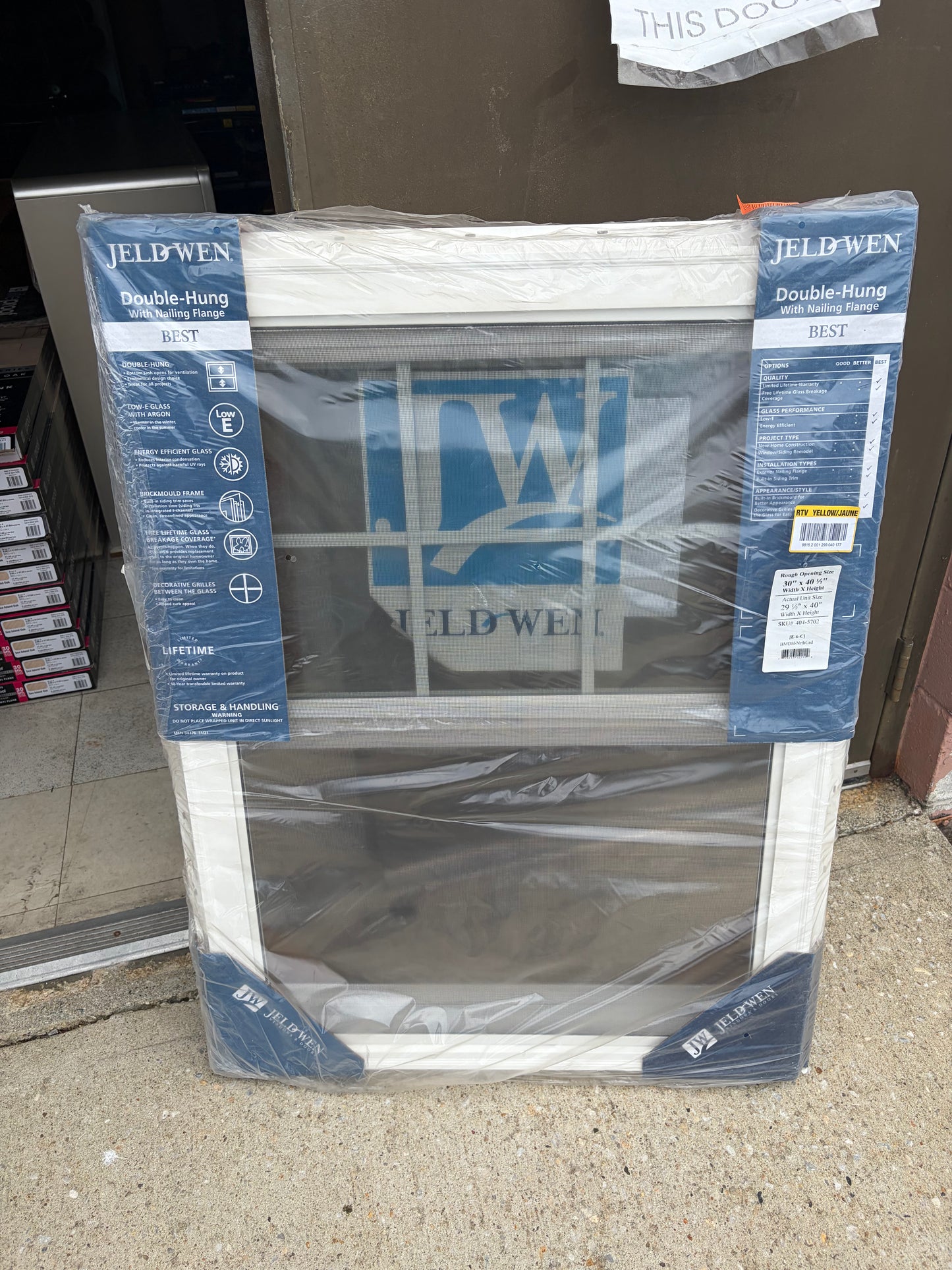 Jeld-Wen V-2500S Double Pane Double Hung Vinyl Brickmould Windows