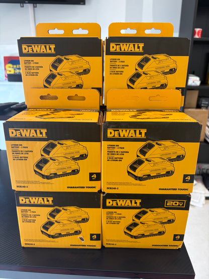 Dewalt 20v Max Compact 4ah Lithium Ion Battery (2-Pack)