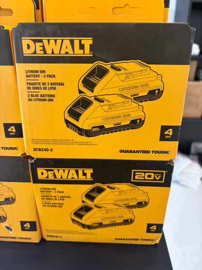 Dewalt 20v Max Compact 4ah Lithium Ion Battery (2-Pack)