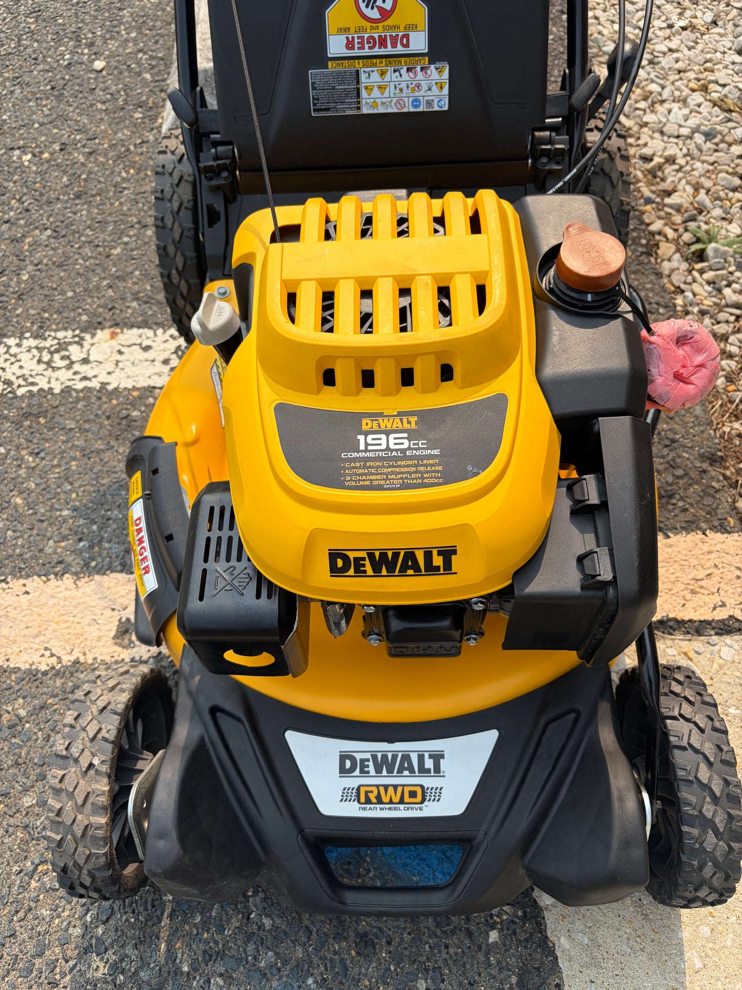 Dewalt 21” 196cc RWD Self Propelled Gas Lawn Mower