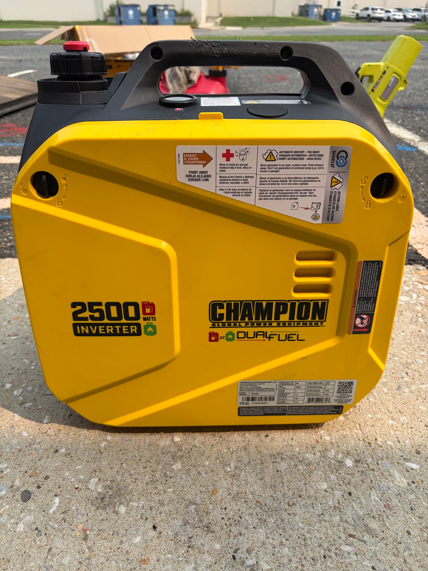 Champion 2500W Dual Fuel Inverter Generator
