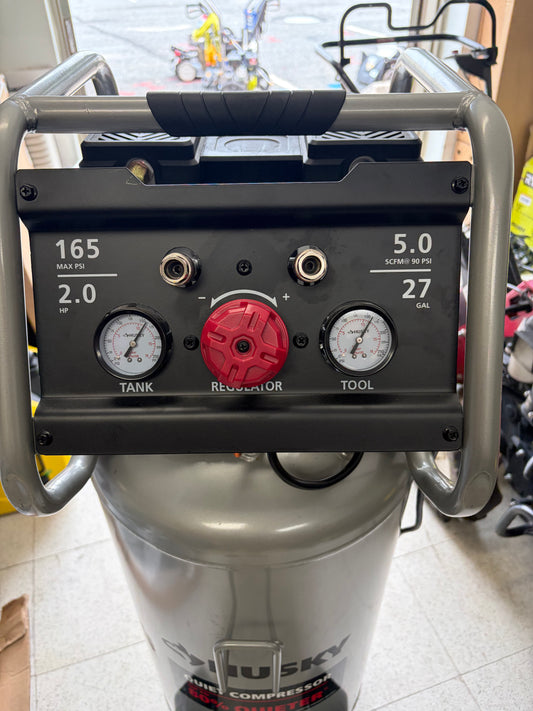 Husky 27G 165 PSI Oil Free Quiet Air Compressor