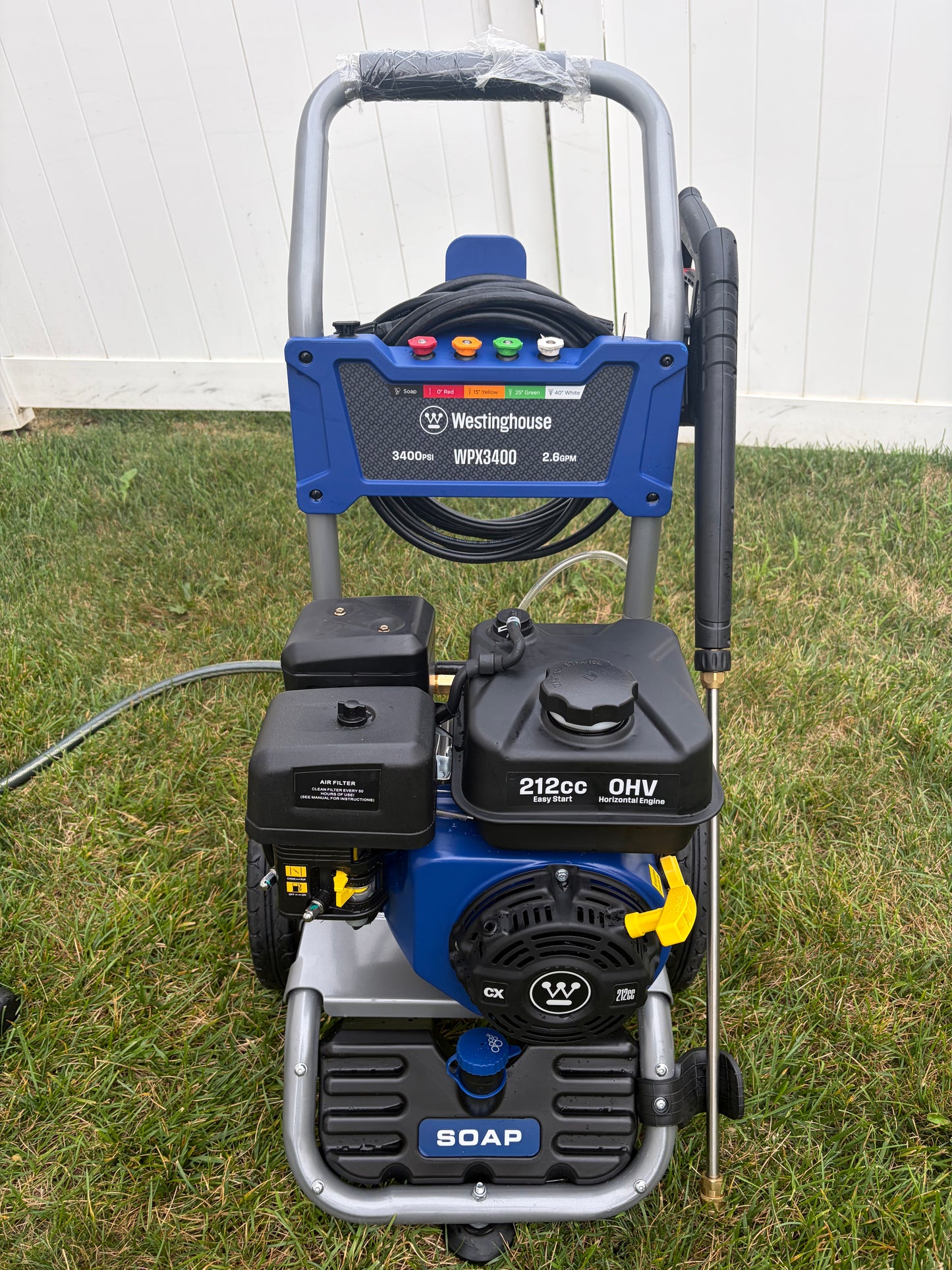 Westinghouse 3400 PSI 2.6 GPM 212cc Gas Pressure Washer