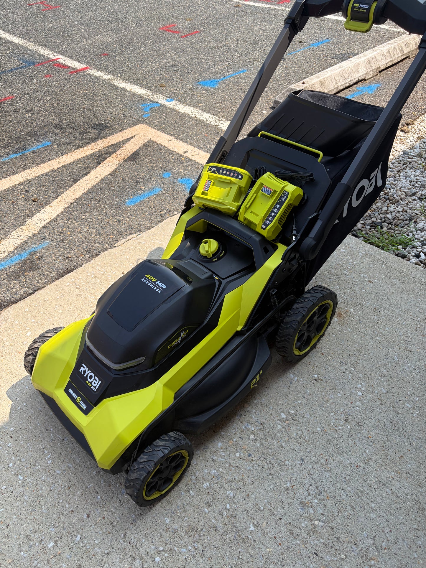 Ryobi 40v HP Brushless 21” Dual Blade Self Propelled Lawn Mower Kit