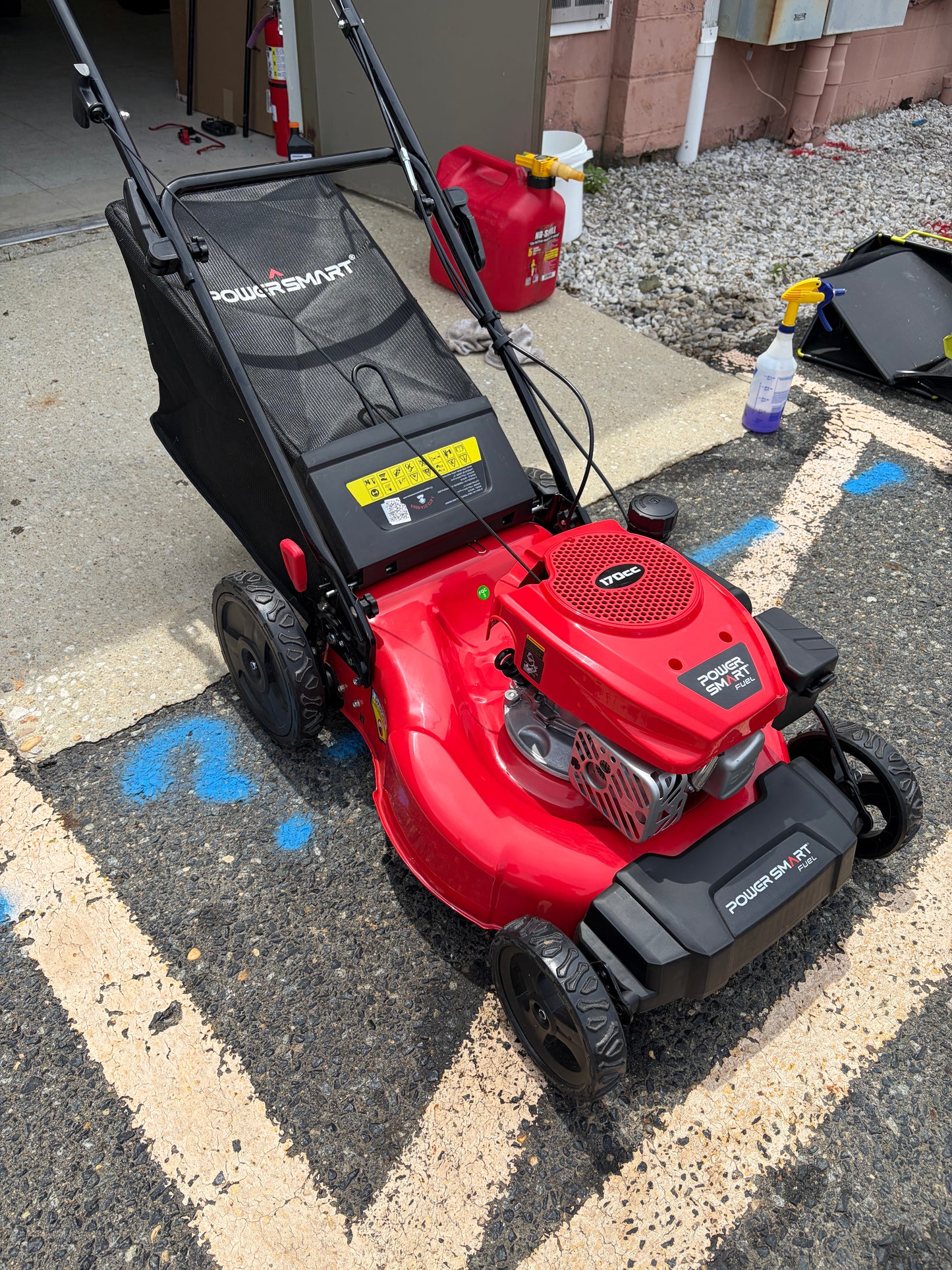 PowerSmart Fuel 21” 170cc RWD Self Propelled Gas Lawn Mower