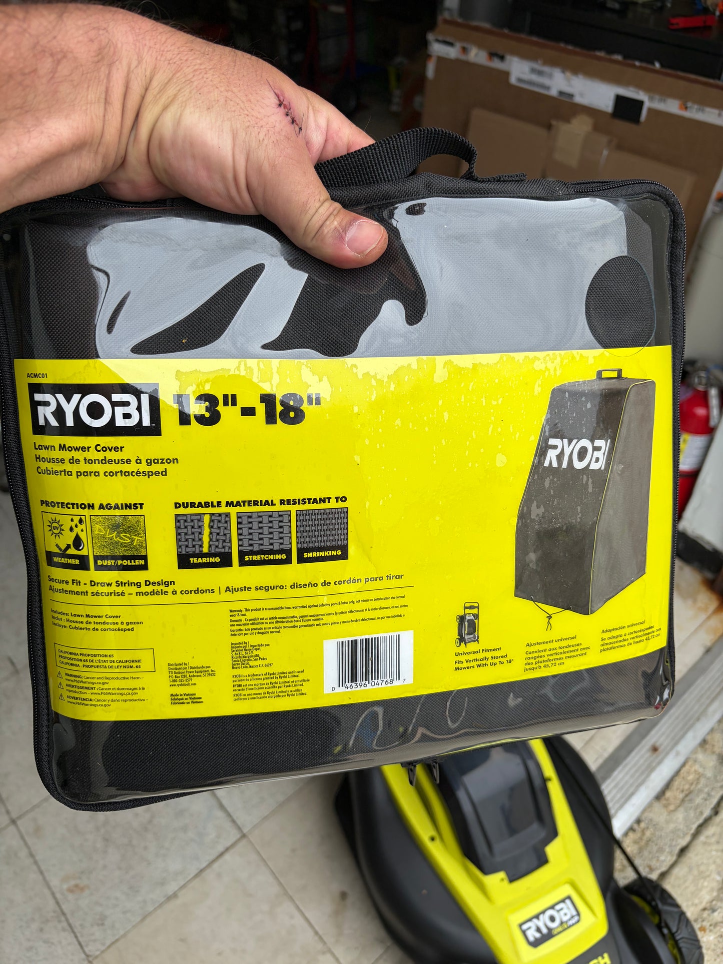 Ryobi One+ 18v Brushless 16” PUSH Lawn Mower Kit