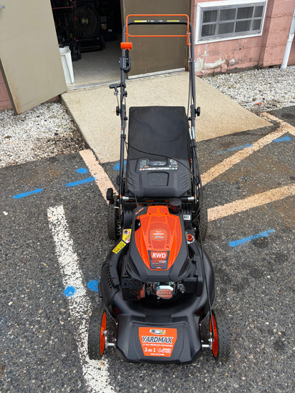 Yardmax 22” 201cc RWD Self Propelled Gas Lawn Mower
