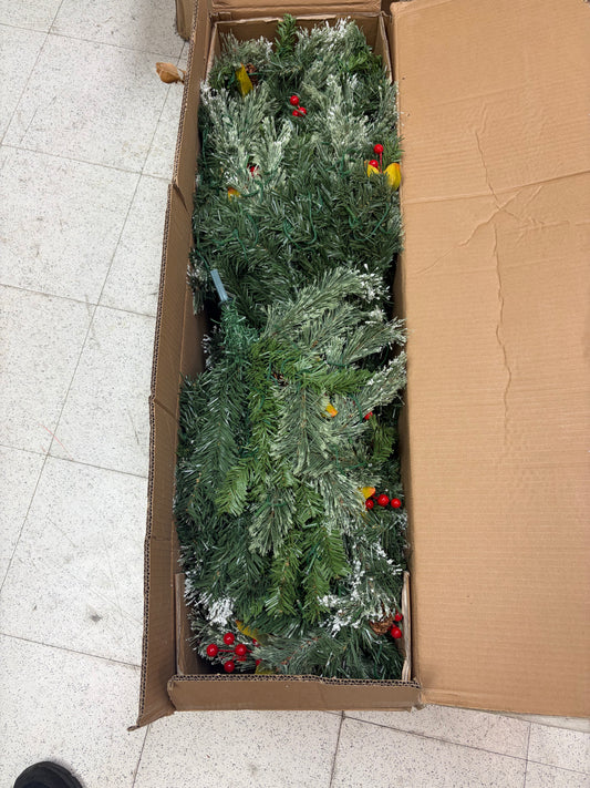 Costway 7.5ft Pre-Lit Pine Artificial Christmas Tree