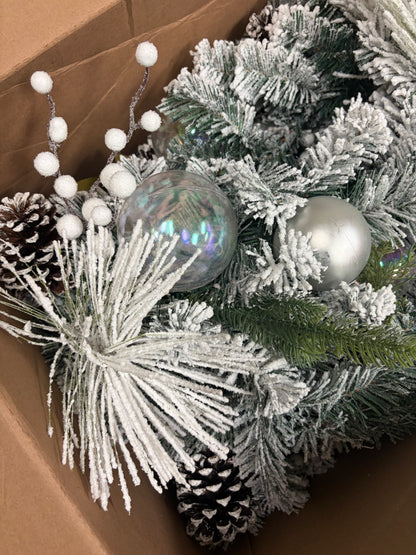 Northlight 6ft Flocked Pine Artificial Christmas Garland