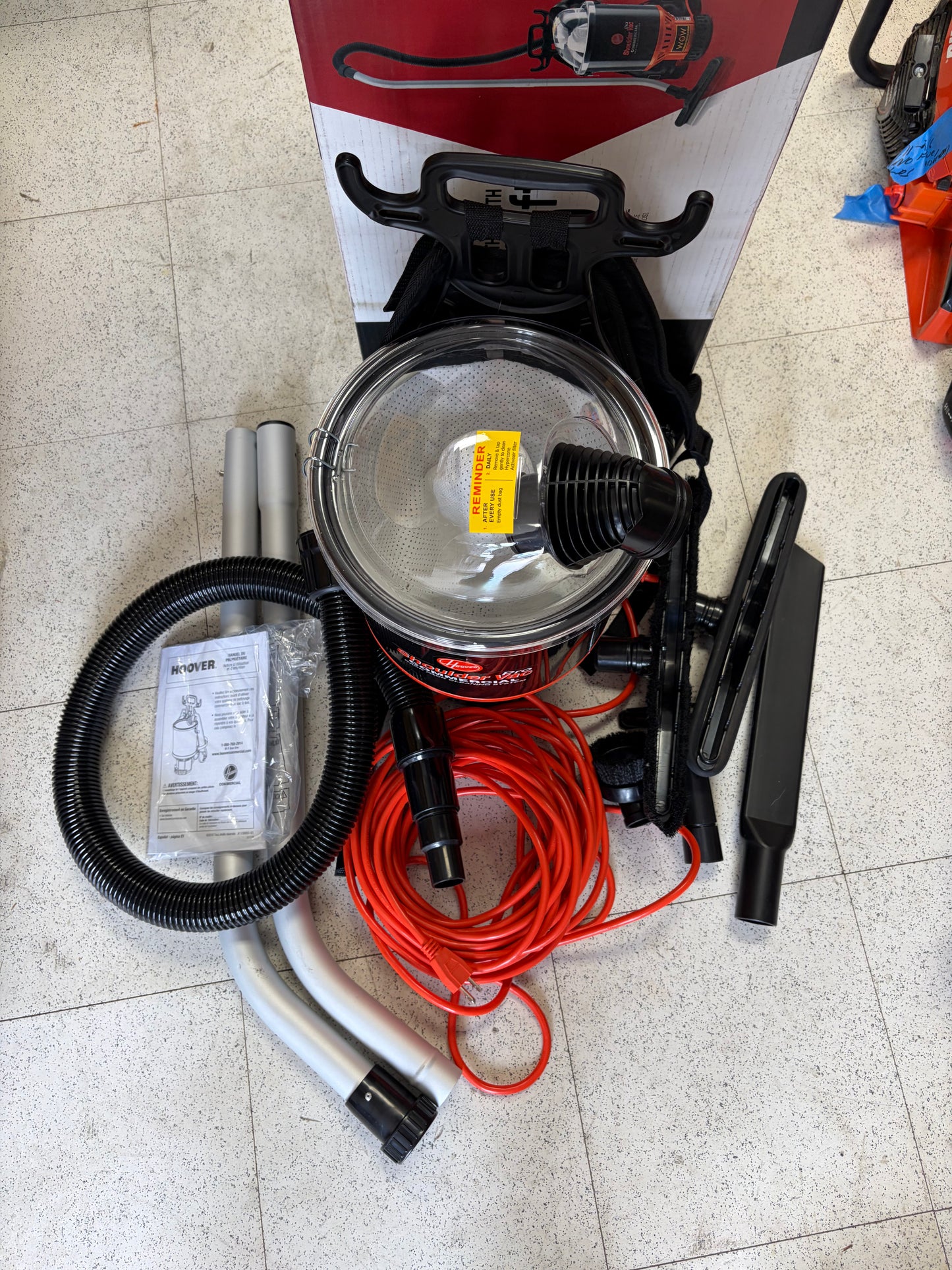 Hoover Commercial Pro Backpack Canister Vacuum