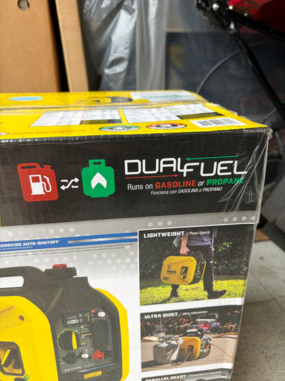 Champion 2500W Dual Fuel Portable Gas Inverter Generator