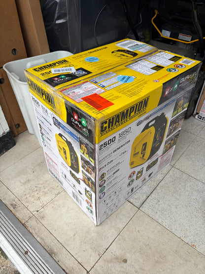 Champion 2500W Dual Fuel Portable Gas Inverter Generator