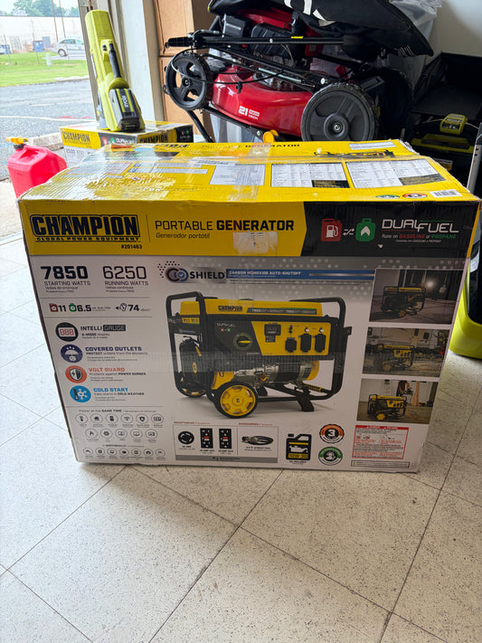 Champion 7850W Dual Fuel Portable Gas Generator