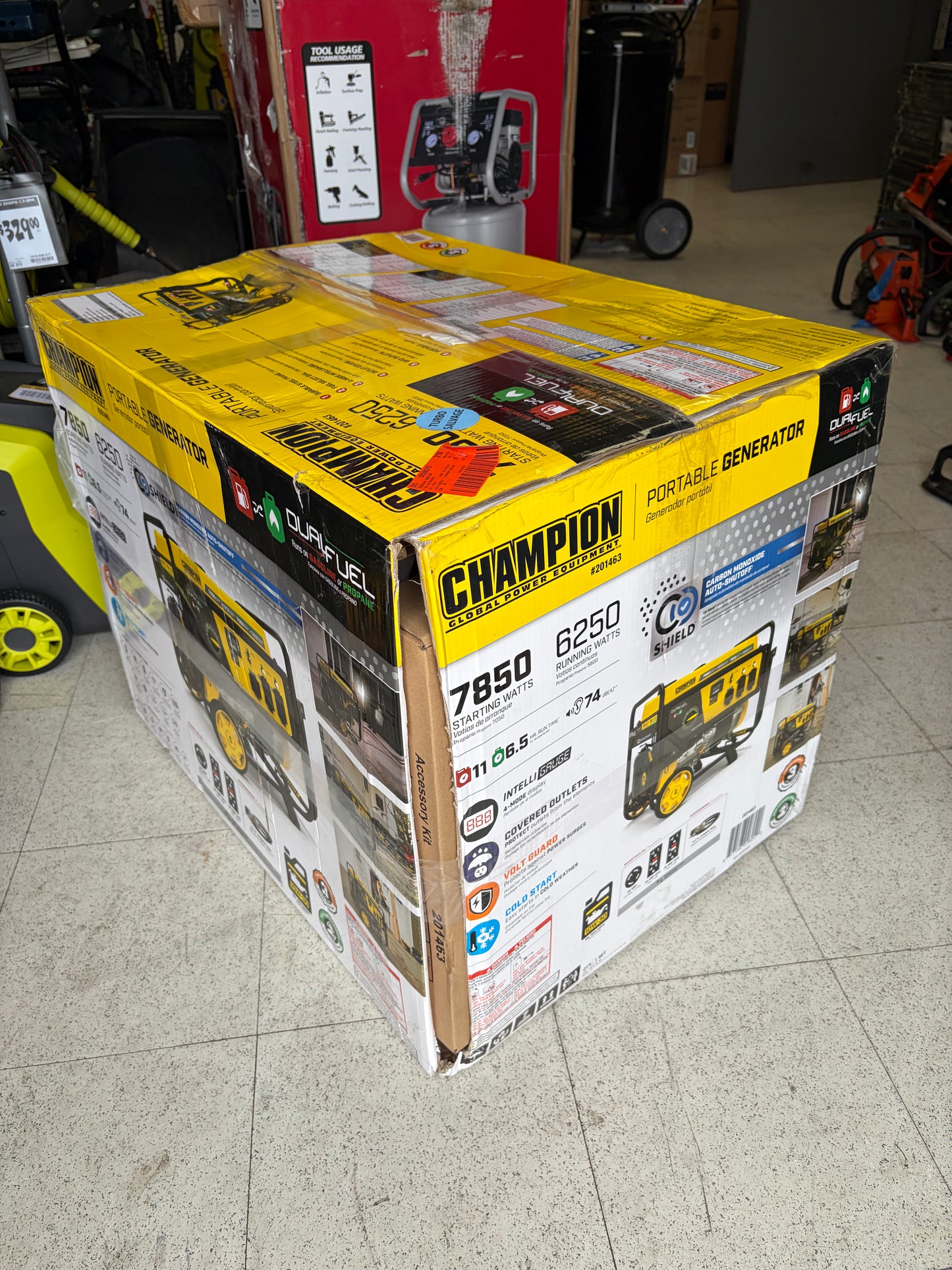 Champion 7850W Dual Fuel Portable Gas Generator