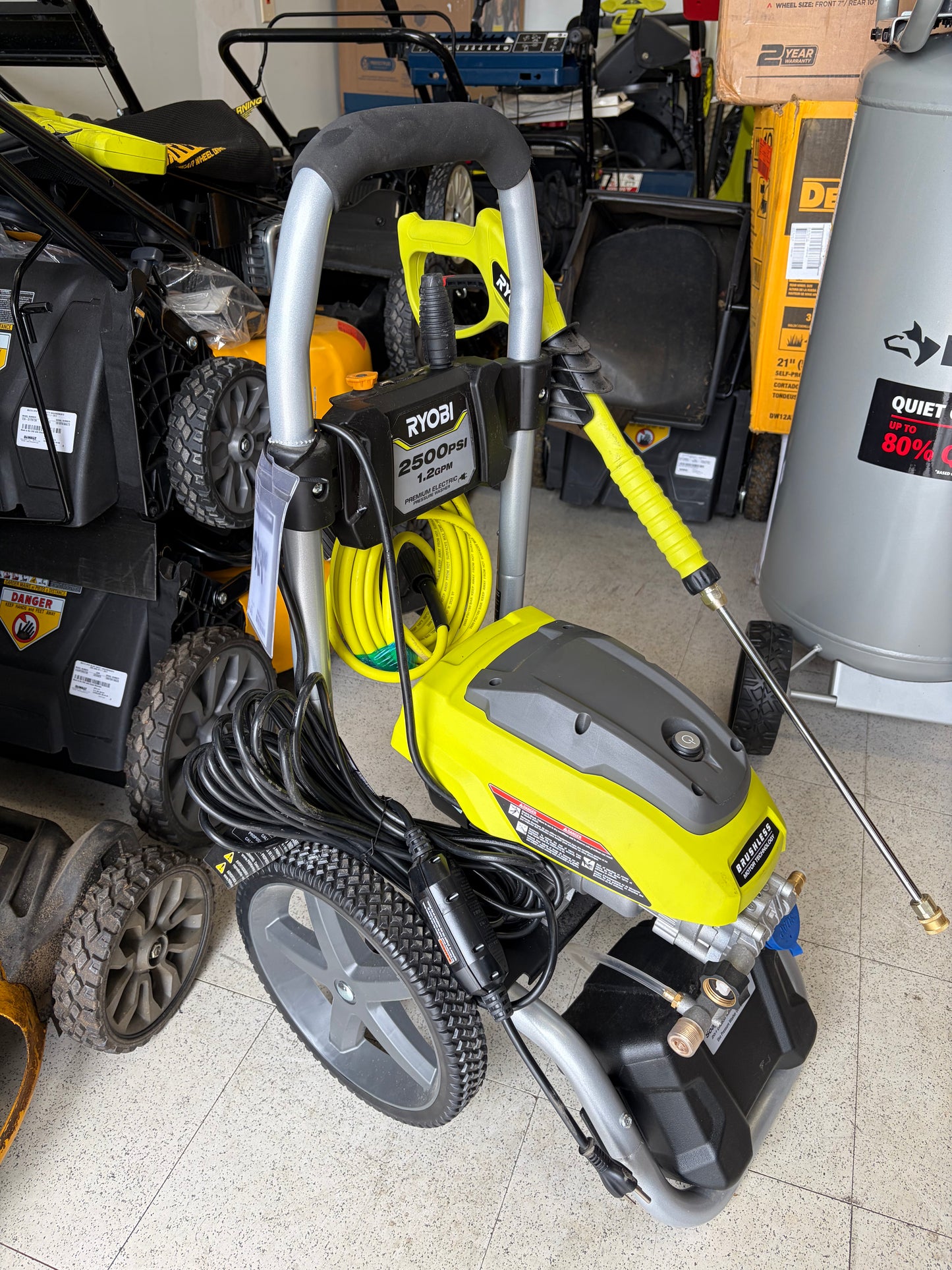 Ryobi 2500 PSI 1.2 GPM HP Electric Pressure Washer