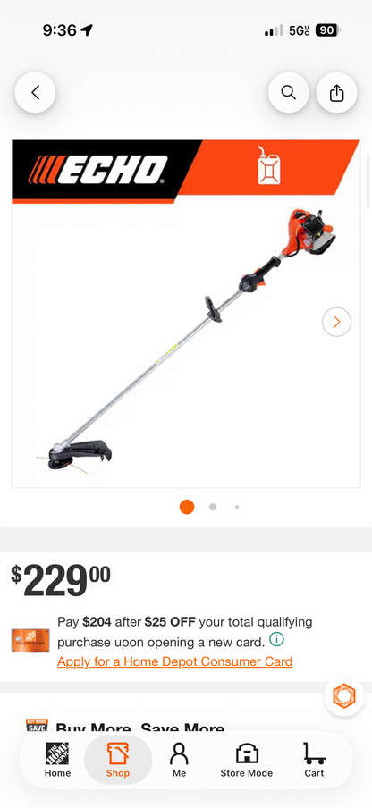 Echo SRM-2120 21.2cc 2-Stroke Gas Trimmer