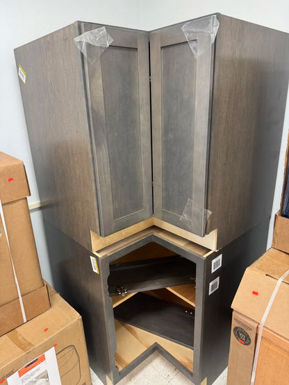 HDC Newport 36x24x34.5” Plywood Corner Base Kitchen Cabinet