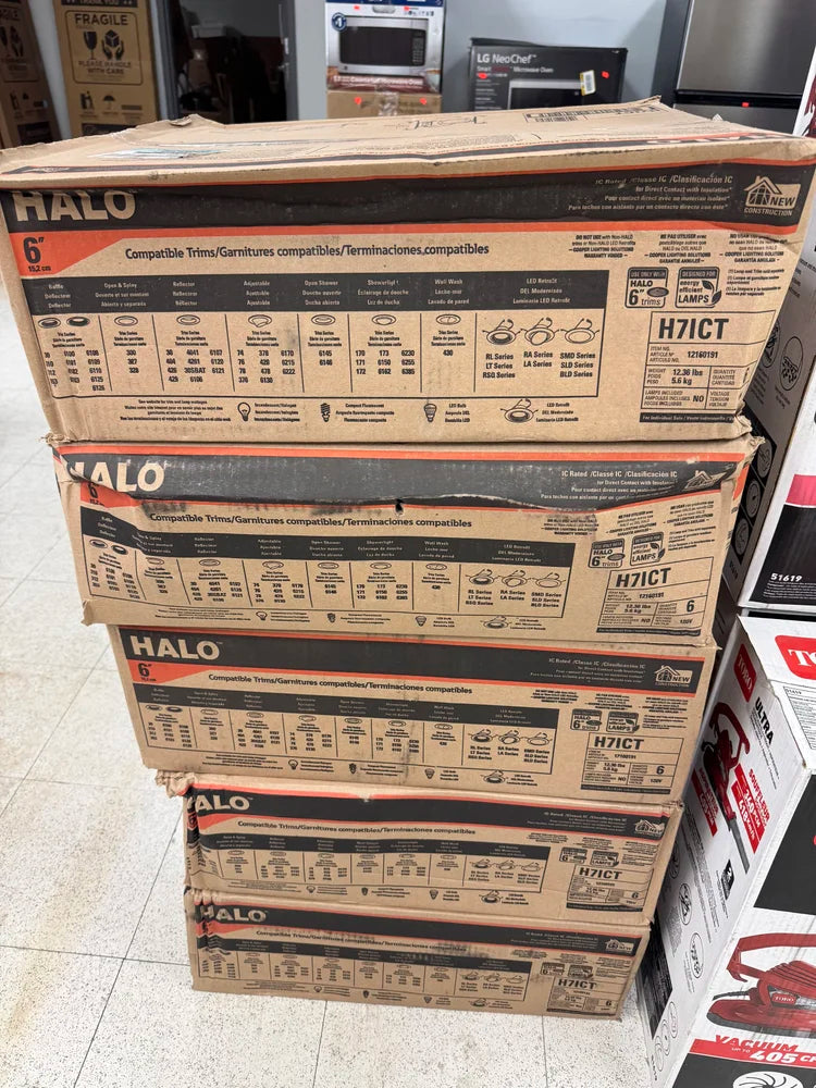 Halo H7 6” Aluminum Recessed Lighting Housing (6-Pack