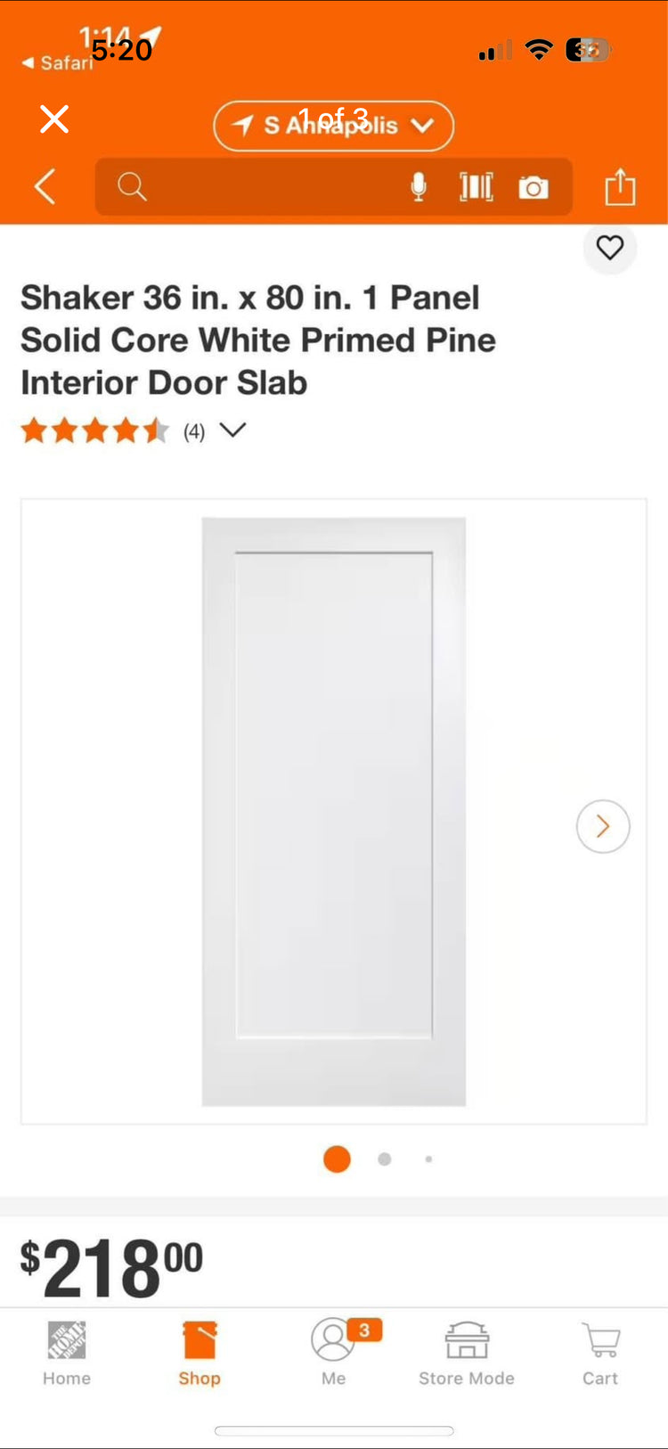 Eight Doors Shaker White Primed Wood Door Slabs