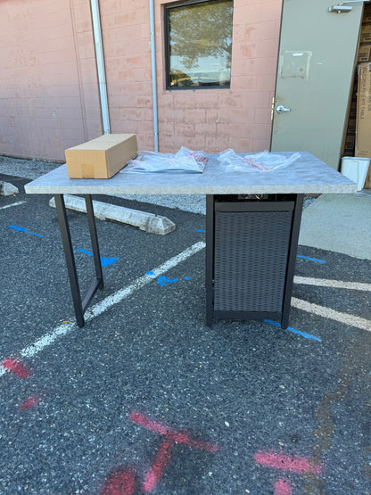 Hampton Bay Tucson 50,000 BTU Steel Propane Outdoor Fire Pit Table
