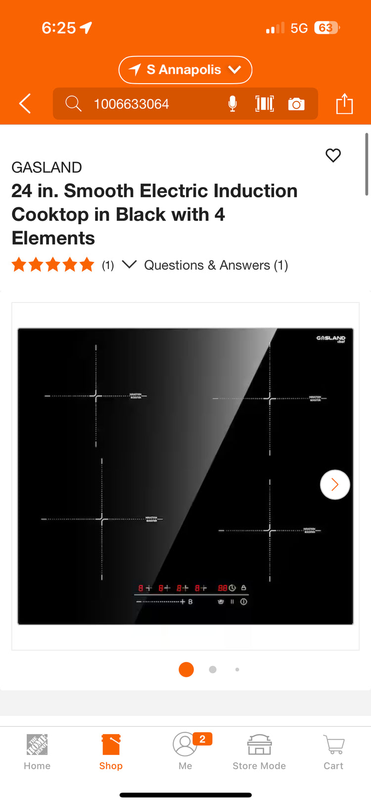 Gasland 24” 4 Element Smooth Electric Induction Cooktop