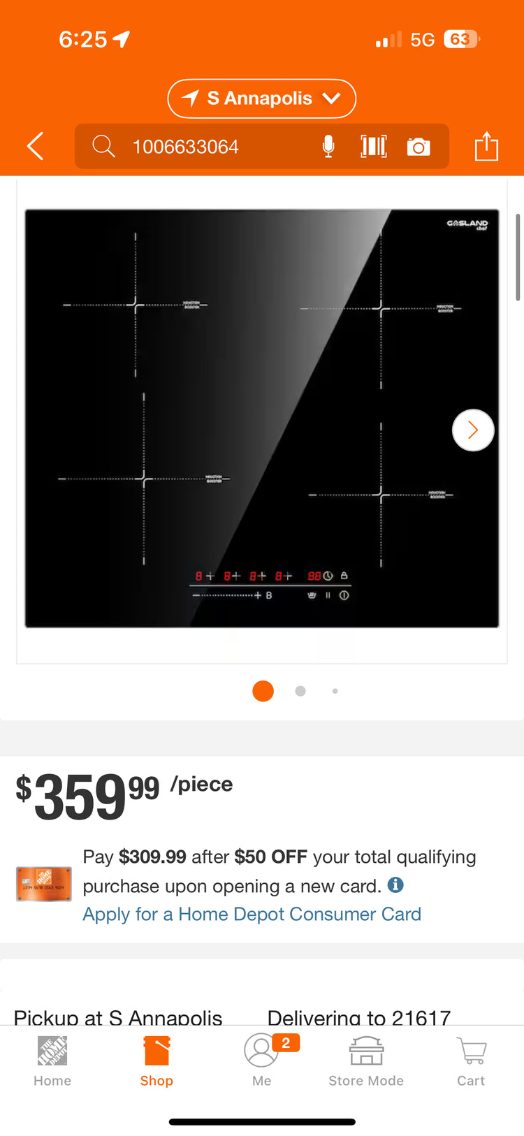 Gasland 24” 4 Element Smooth Electric Induction Cooktop