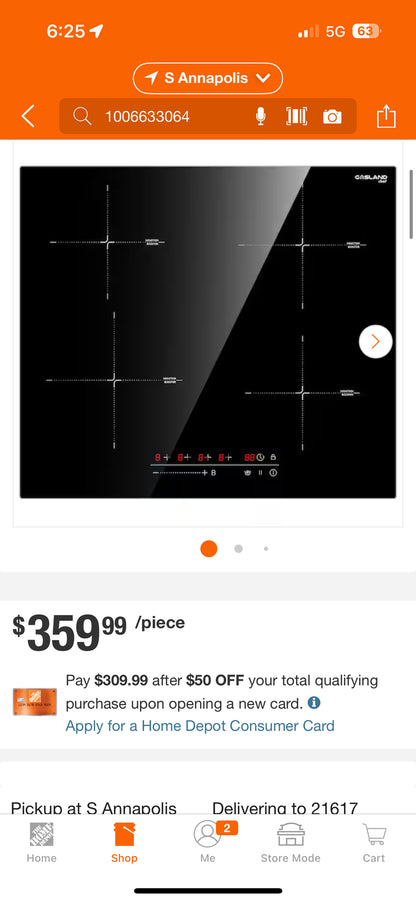 Gasland 24” 4 Element Smooth Electric Induction Cooktop