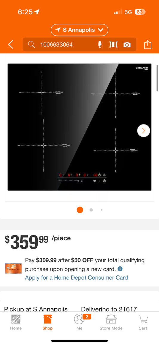 Gasland 24” 4 Element Smooth Electric Induction Cooktop