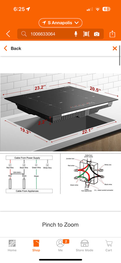 Gasland 24” 4 Element Smooth Electric Induction Cooktop