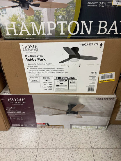HDC Ashby Park 44” Color Changing Integrated LED Ceiling Fan