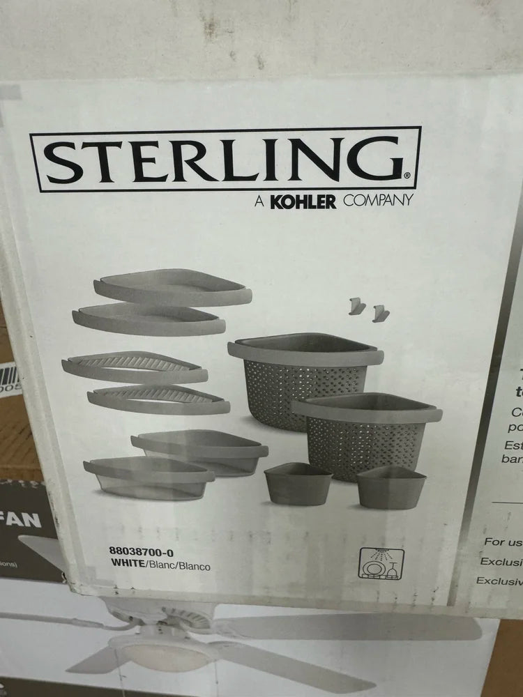 Sterling Store+ 12pc Wall Mounted Shower Caddy