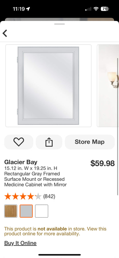 HDC & Glacier Bay Medicine Cabinets