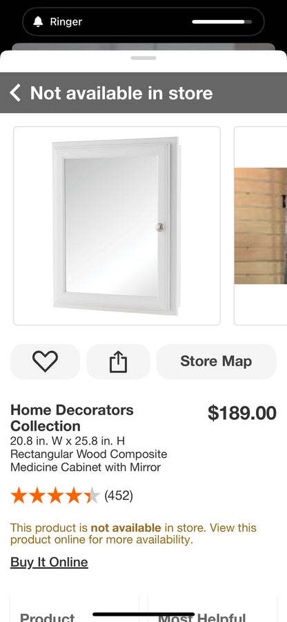 HDC & Glacier Bay Medicine Cabinets