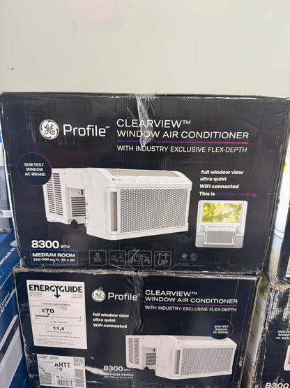 GE Profile ClearView 8,300 BTU Smart Window Air Conditioner