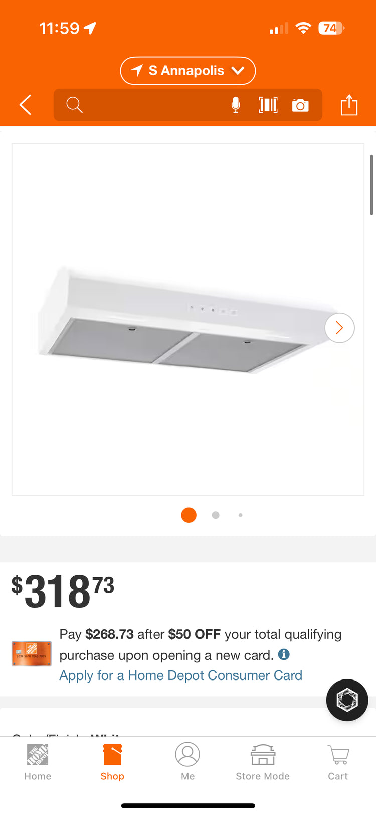 Broan-NuTone Mantra 30” Under Cabinet Range Hood