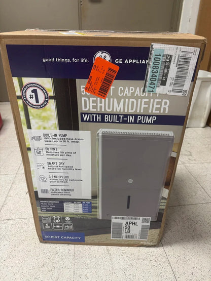 GE APHL50LB 50-Pint Dehumidifier w/Built-In Pump