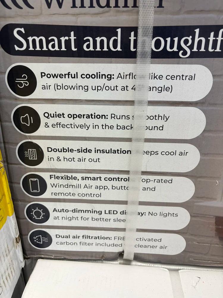 Windmill 6,000 BTU Quiet Smart Window Air Conditioner