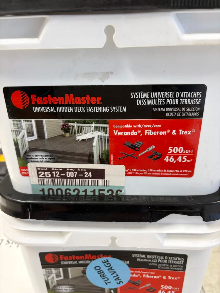 FastenMaster Universal Hidden Deck Fastening System