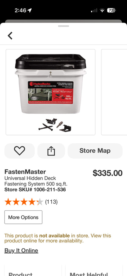 FastenMaster Universal Hidden Deck Fastening System
