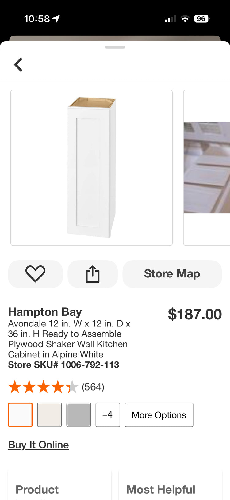 Hampton Bay Avondale White Ready to Assemble Kitchen Cabinets
