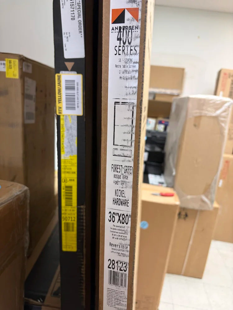 Anderson 400 Series 36x80” Forest Green 3/4” Light Storm Door
