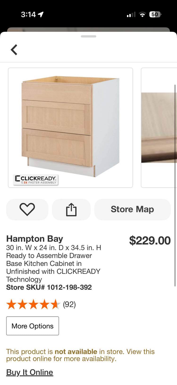 Hampton Bay Shaker Unfinished Kitchen Cabinets