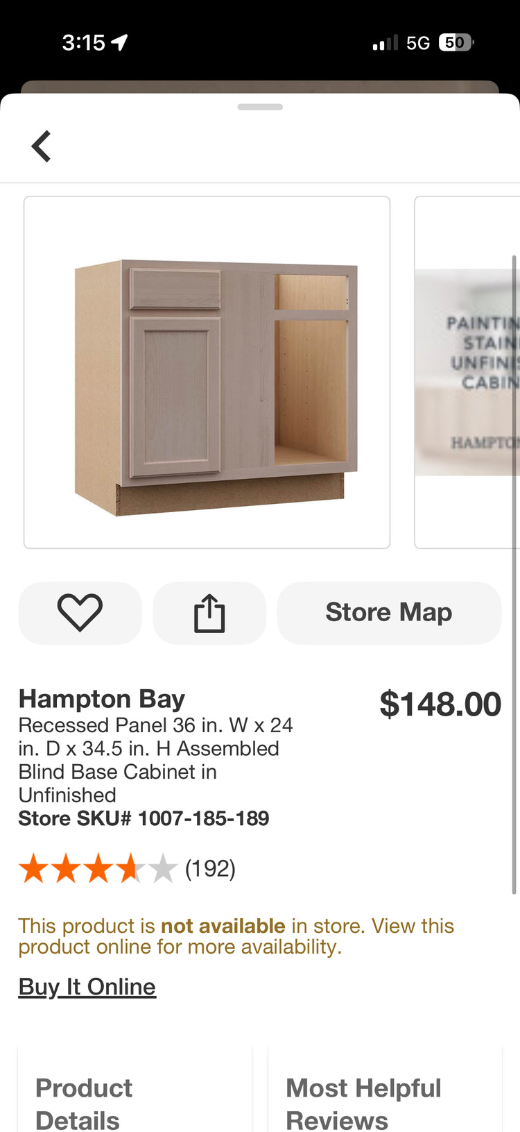 Hampton Bay Shaker Unfinished Kitchen Cabinets