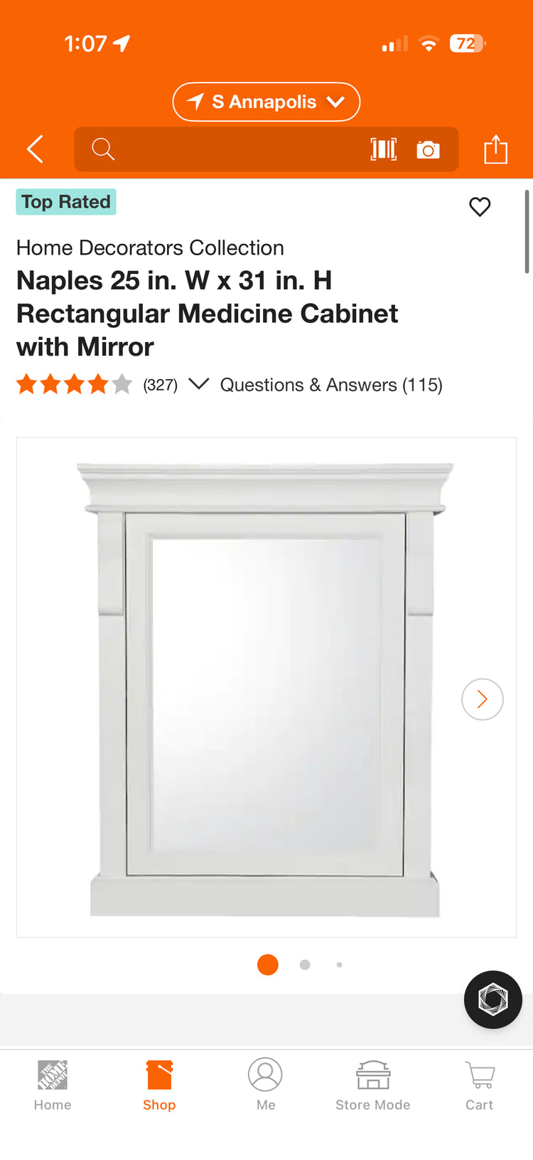 HDC Naples 25x31” Medicine Cabinet w/Mirror