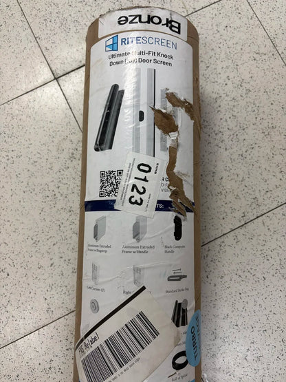 Ritescreen Ready-to-Assemble 36x80” Bronze Sliding Screen Door